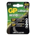 2 komada litijumskih baterija AA GP LITHIUM 1,5V