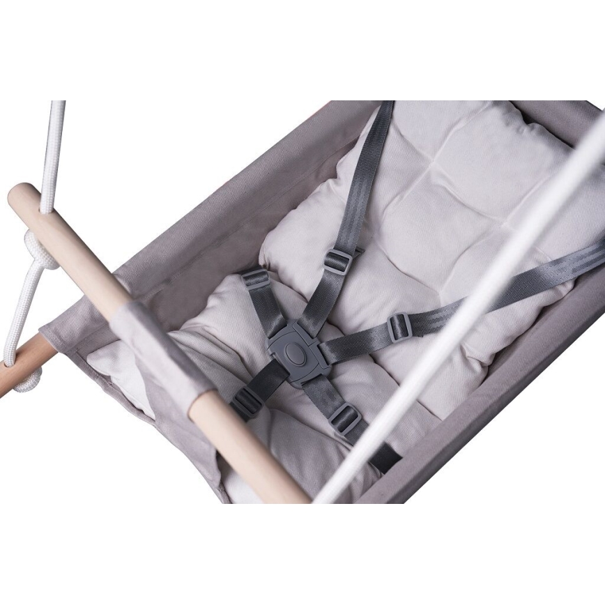 2Kids Toys - Dečija tekstilna ljuljaška za najmlađe siva