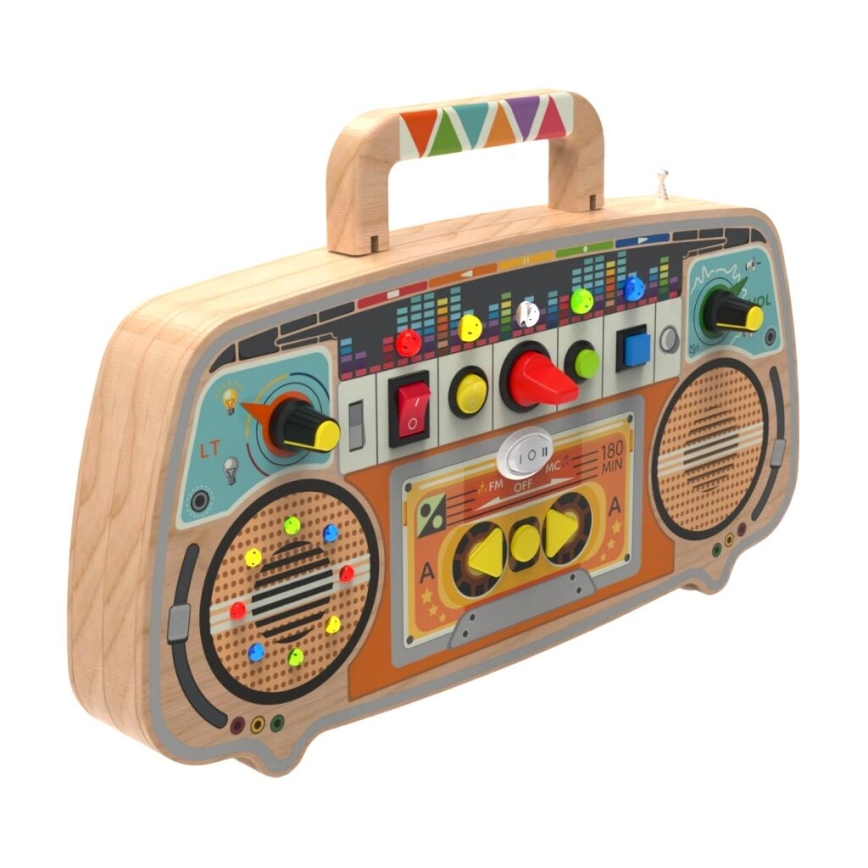 2Kids Toys - Didaktička ploča sa FM radiom, napajanje: 3× AAA baterije