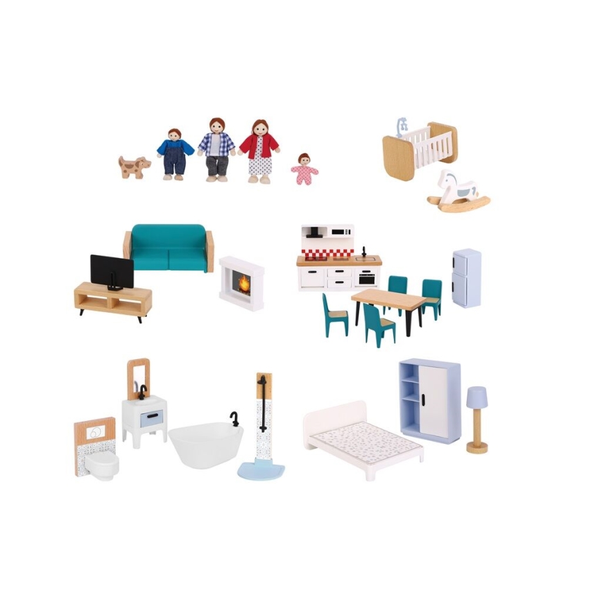 2Kids Toys - Drvena kućica za lutke Barbora