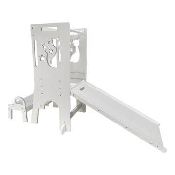 2Kids Toys - Podesiva kula za učenje Mačka sa toboganom i tablom