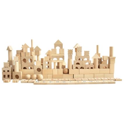 2Kids Toys - Prirodne drvene kocke, 220 kom
