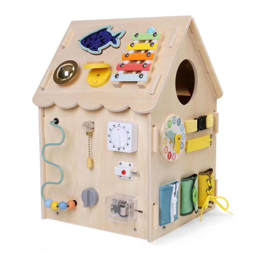 2Kids Toys - Tabla aktivnosti kućica, bež