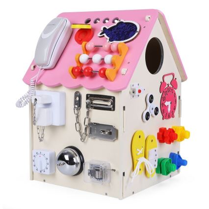 2Kids Toys - Tabla aktivnosti kućica, ružičasta