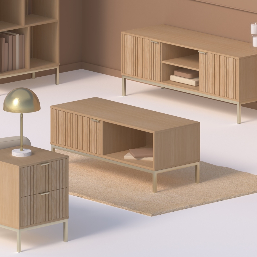 5five - Klub sto ESEN 100x40 cm braon