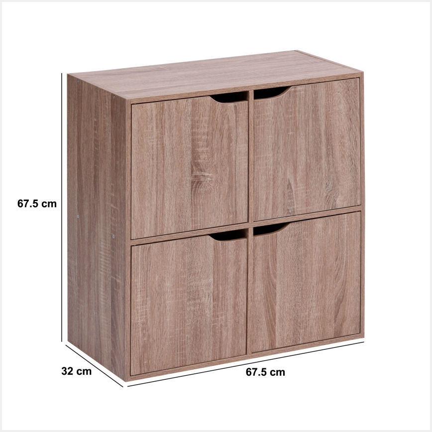5five - Komoda TIDY 68x68x32 cm braon