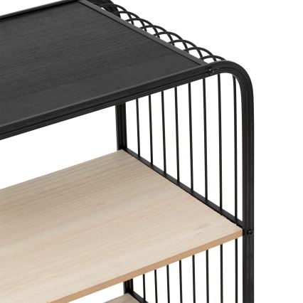 5five - Poslužni sto/mobilna polica COLGE 74x43 cm crna/bež