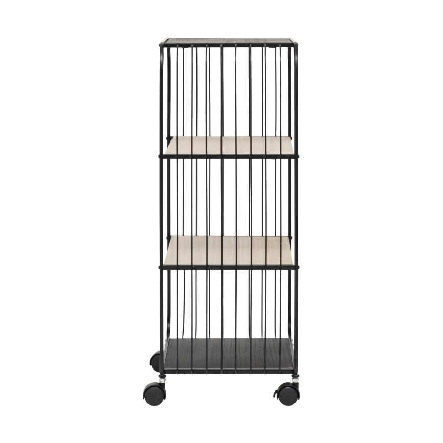 5five - Poslužni sto/mobilna polica COLGE 74x43 cm crna/bež