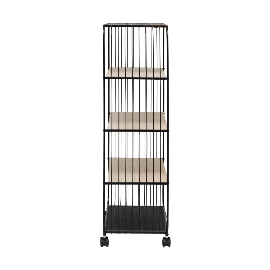 5five - Poslužni sto/mobilna polica COLGE 97x55 cm crna/bež
