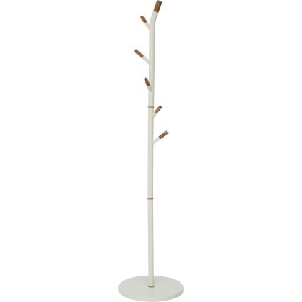 5five - Stalak za kapute TALO 175,5x40 cm bela/braon