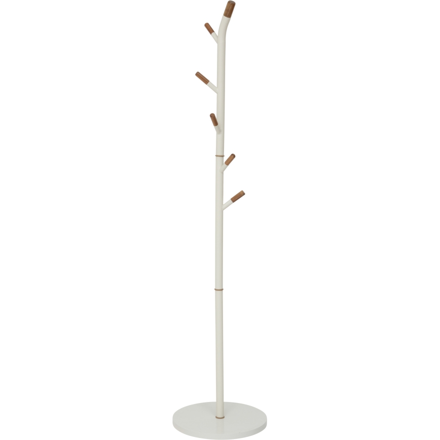 5five - Stalak za kapute TALO 175,5x40 cm bela/braon