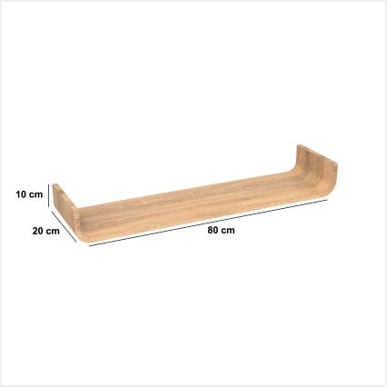 5five - Zidna polica KAPTO 80x20 cm braon