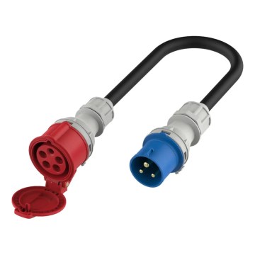 Adapter za elektromobile CEE 16A (plavi, jednofazni) na CEE 16A