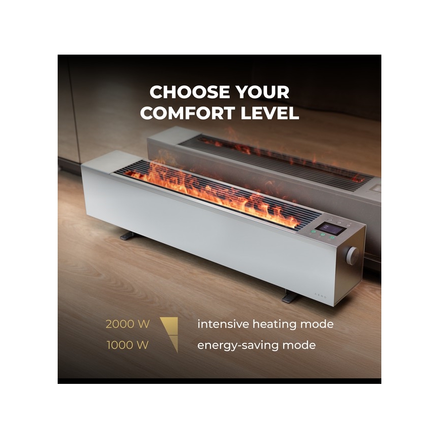 AENO - Pametan električni direktni grejač/konvektor 1000/2000W bela