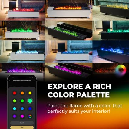 AENO - Pametan električni direktni grejač/konvektor 1000/2000W bela