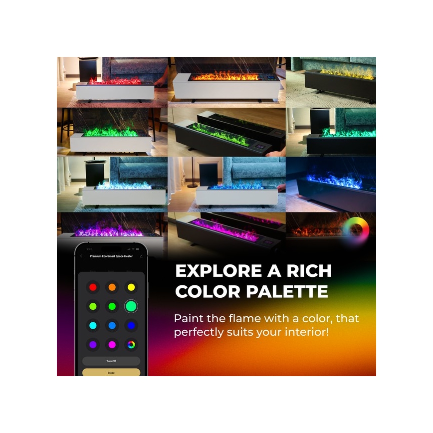 AENO - Pametan električni direktni grejač/konvektor 1000/2000W bela