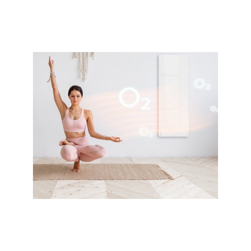 AENO - Pametan električni infracrveni panel 700W sa tajmerom/termostatom IP44 Wi-Fi, beli