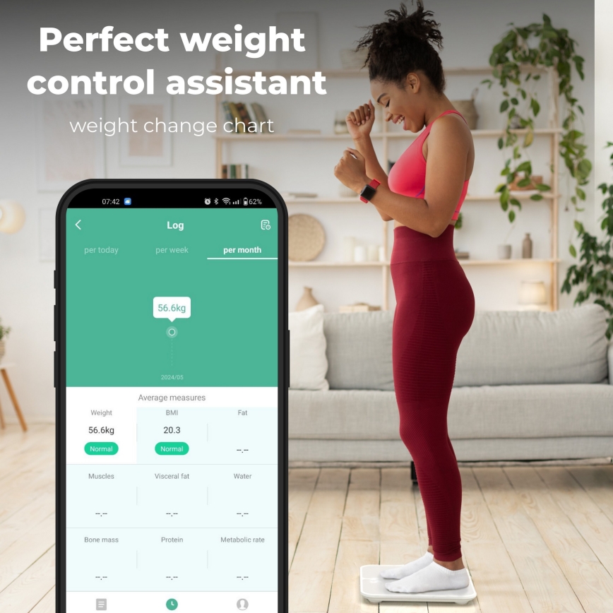 AENO - Pametna lična vaga 3xAAA