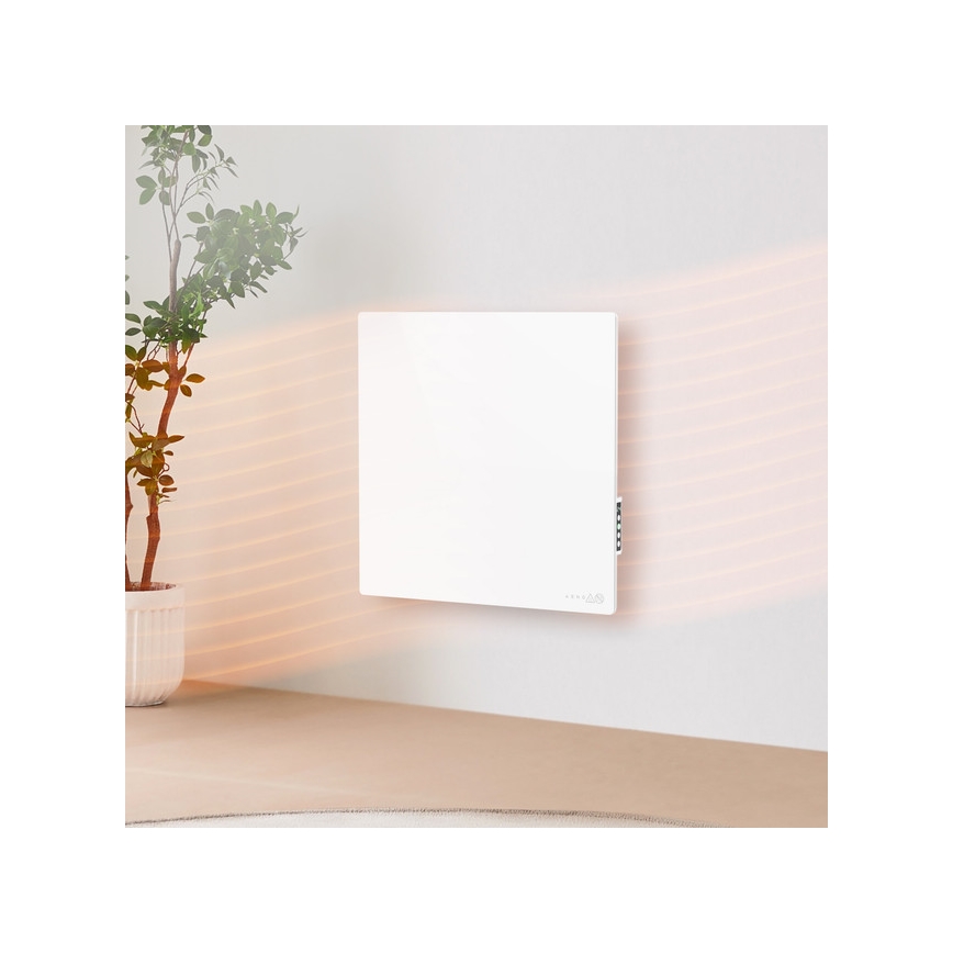 AENO - Pametni električni infracrveni panel 500W tajmer/termostat Wi-Fi bela