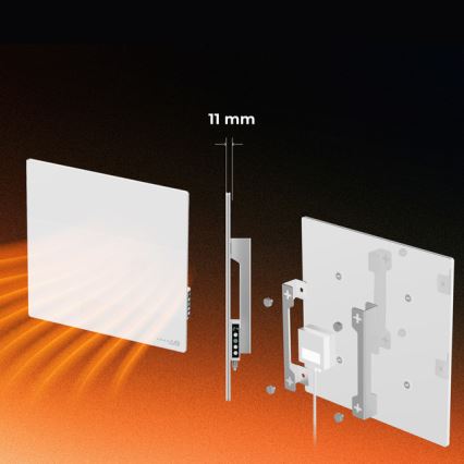 AENO - Pametni električni infracrveni panel 500W tajmer/termostat Wi-Fi bela