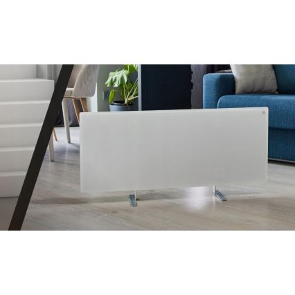 AENO - Pametni električni infrapanel sa LED displejem 700W tajmer/termostat IP44 Wi-fi bela