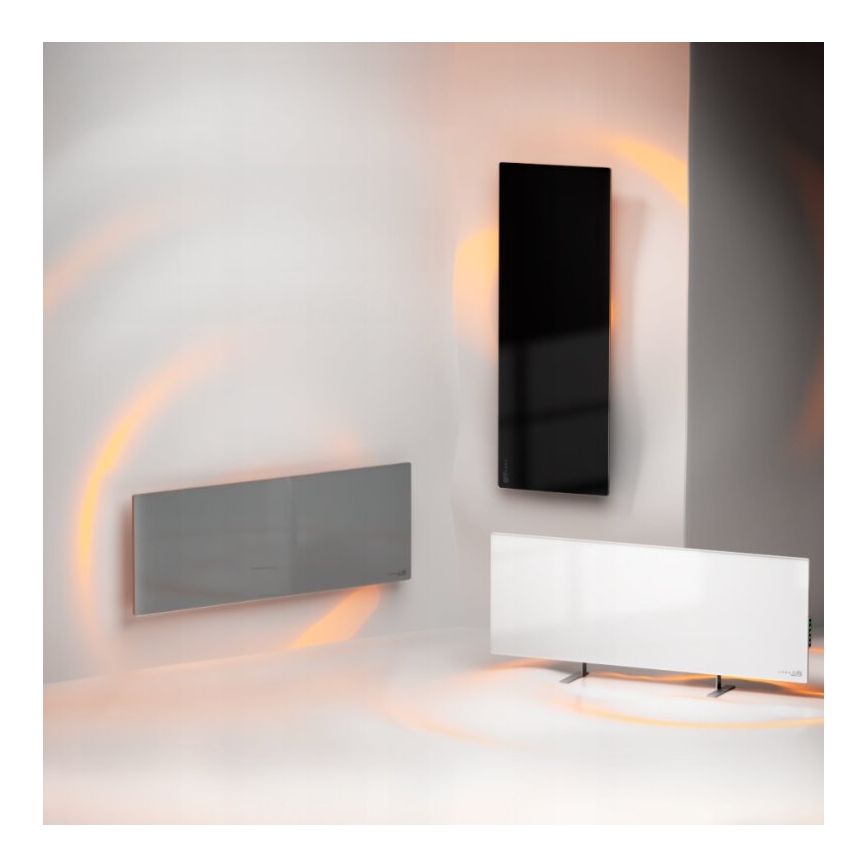 AENO - Pametni električni infrapanel sa LED displejem 700W tajmer/termostat IP44 Wi-fi bela