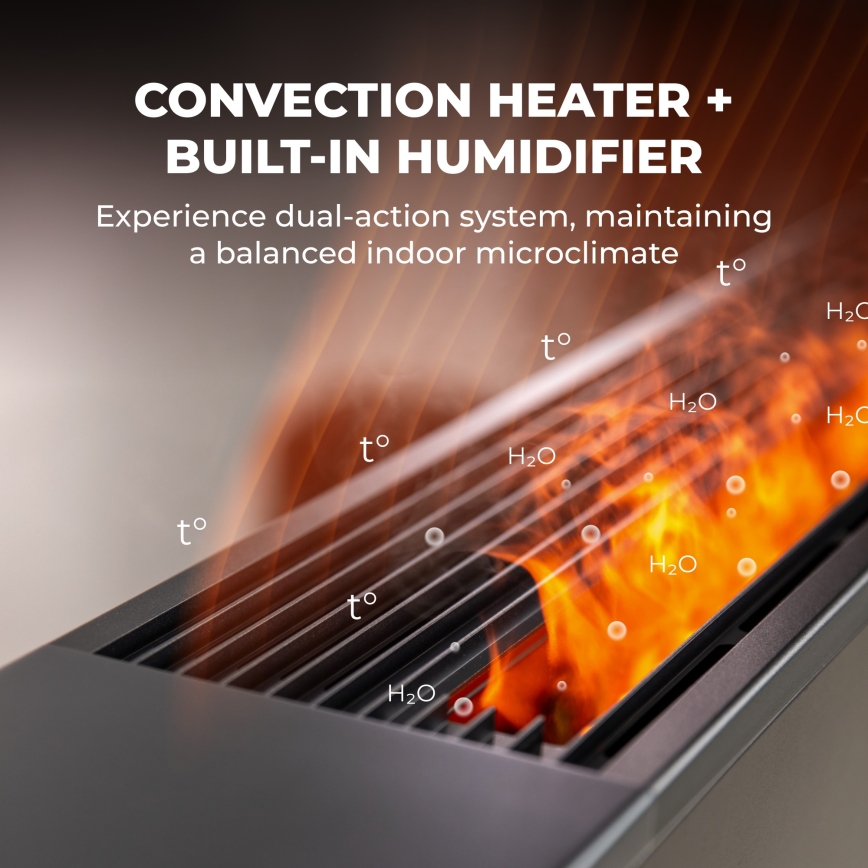 AENO - Pametni električni konvektor/grejač 1000/2000W crni