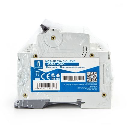 Aigostar - Automatski prekidač 4-polni 4P-63A-C 400V