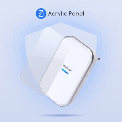 Aigostar - Bežično zvono za utičnicu 230V/12V IP44 belo