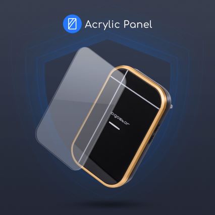 Aigostar - Bežični zvonac za utičnicu 230V/12V IP44 crna