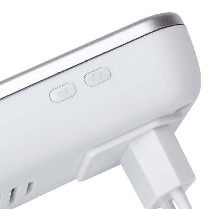 Aigostar - Bežično zvono za utičnicu 230V/12V IP44, srebrno