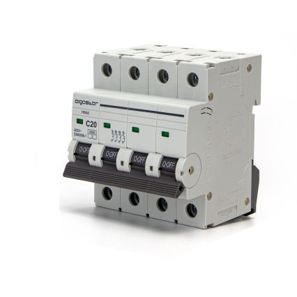 Aigostar - Četvoropolni automatski osigurač 4P-20A-C 400V