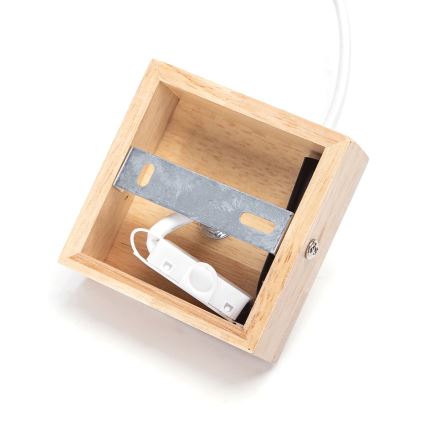 Aigostar - Drveni luster na kablu 1xE27/60W/230V od borovine