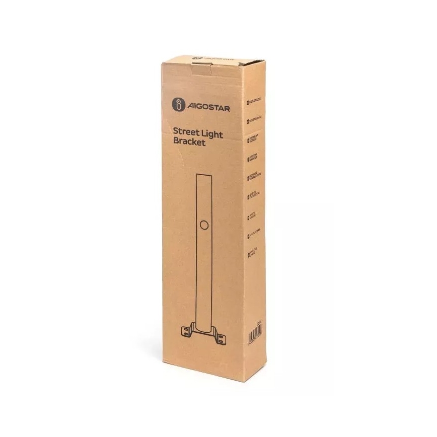 Aigostar - Držač za uličnu lampu 48,9 cm, crne boje