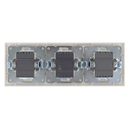 Aigostar - Dvostruki prekidač br. 6+6 i 2x jednostruki prekidač br. 1, beli