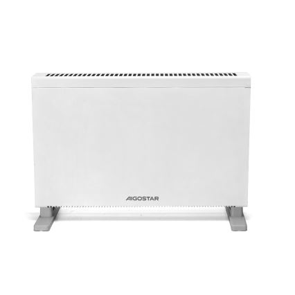 Aigostar - Električni grejač/konvektor sa LCD ekranom ECO/1250/2000W/230V + daljinski upravljač