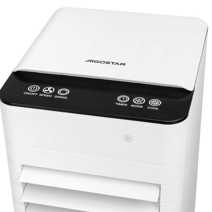 Aigostar – Hladilo vazduha 80W/230V, belo, sa daljinskim upravljačem