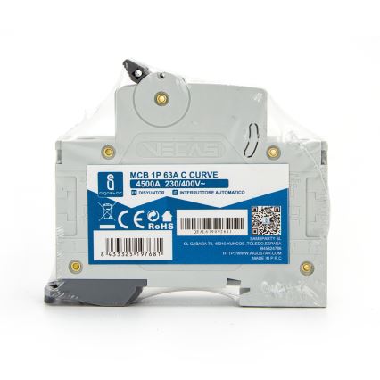 Aigostar - Jednofazni automatski prekidač 1P-63A-C 230-400V