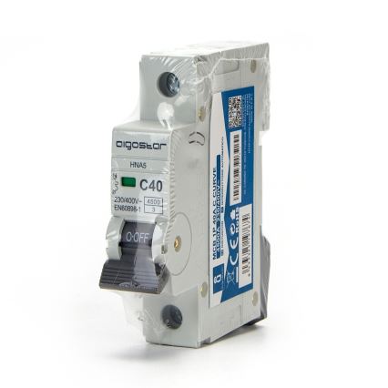 Aigostar - Jednofazni magnetotermički prekidač 1P-40A-C 230-400V