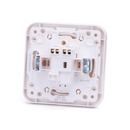 Aigostar - Jednostruki prekidač sa ramom za zvono, beo