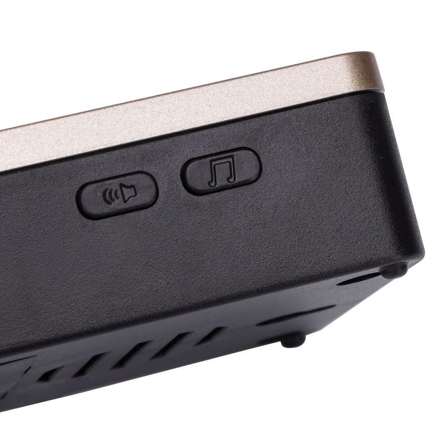 Aigostar - KOMPLET 2x bežična zvona 3xAA/12V IP44 crne boje