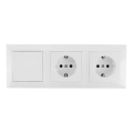 Aigostar - KOMPLET 2x kućna utičnica sa prekidačem 2x16A/250V SCHUKO