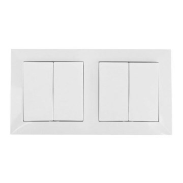 Aigostar - KOMPLET 2x kućni prekidač sa okvirom