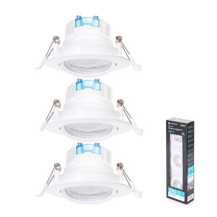 Aigostar - KOMPLET 3x ugradno LED svetlo LED/5W/230V 6500K prečnik 8,5 cm belo
