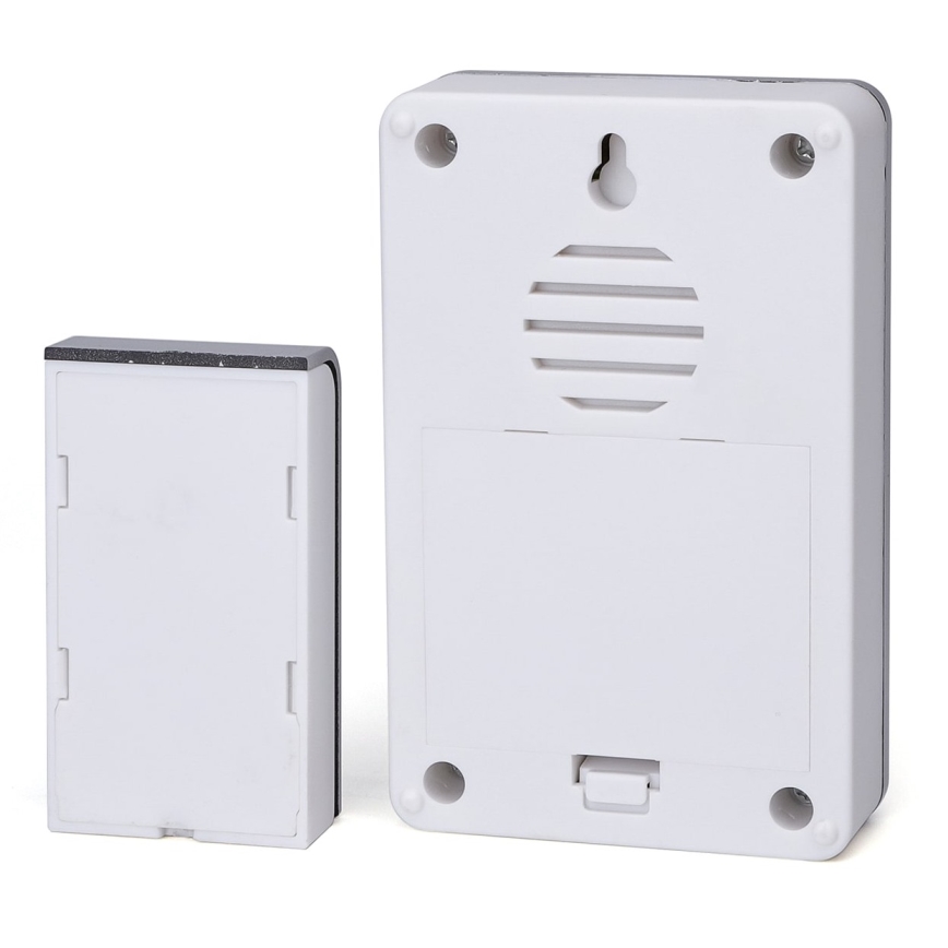 Aigostar - komplet 2x bežična zvona 3xAA/12V IP44 bela