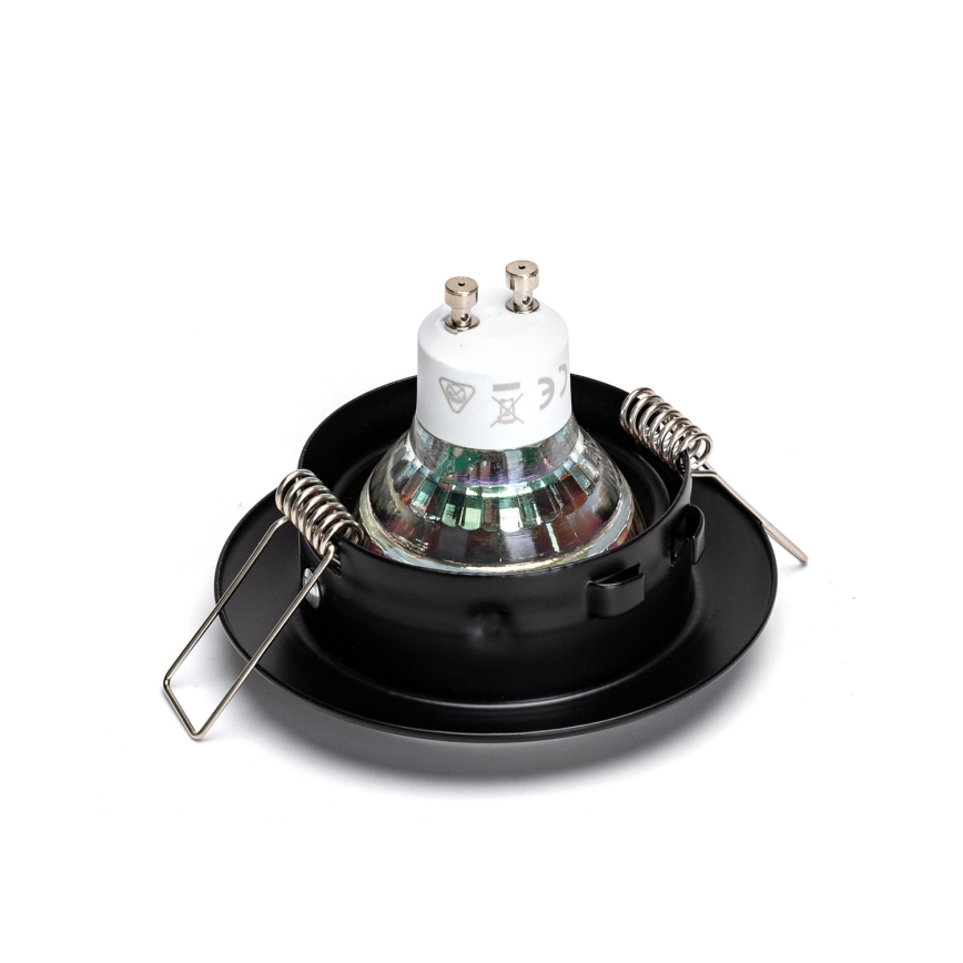 Aigostar - Komplet od 3 LED ugradnih svetala 1xGU10/4,5W/230V 3000K crna