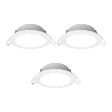 Aigostar - Komplet od 3 ugradna LED svetla za kupatilo LED/4,8W/230V 4000K IP65 bela