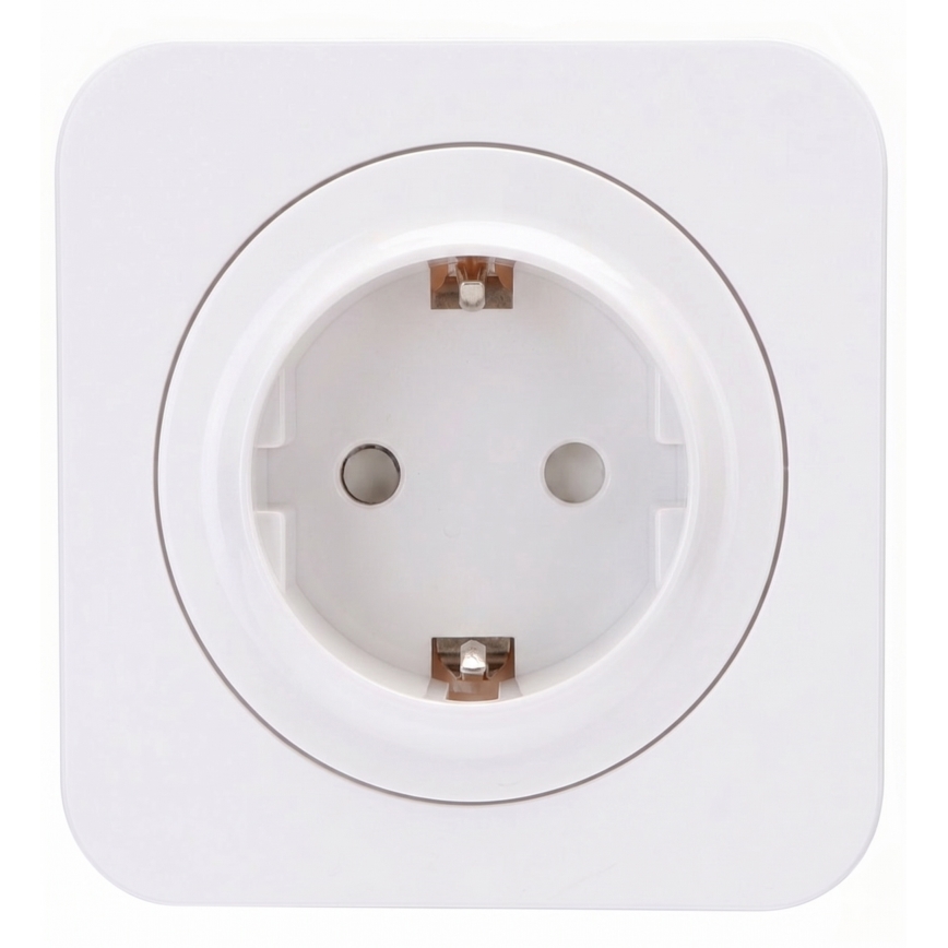 Aigostar - Kućna utičnica sa okvirom SCHUKO 250V/16A bela