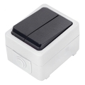 Aigostar - Kućni naizmenični prekidač 250V/10A IP54