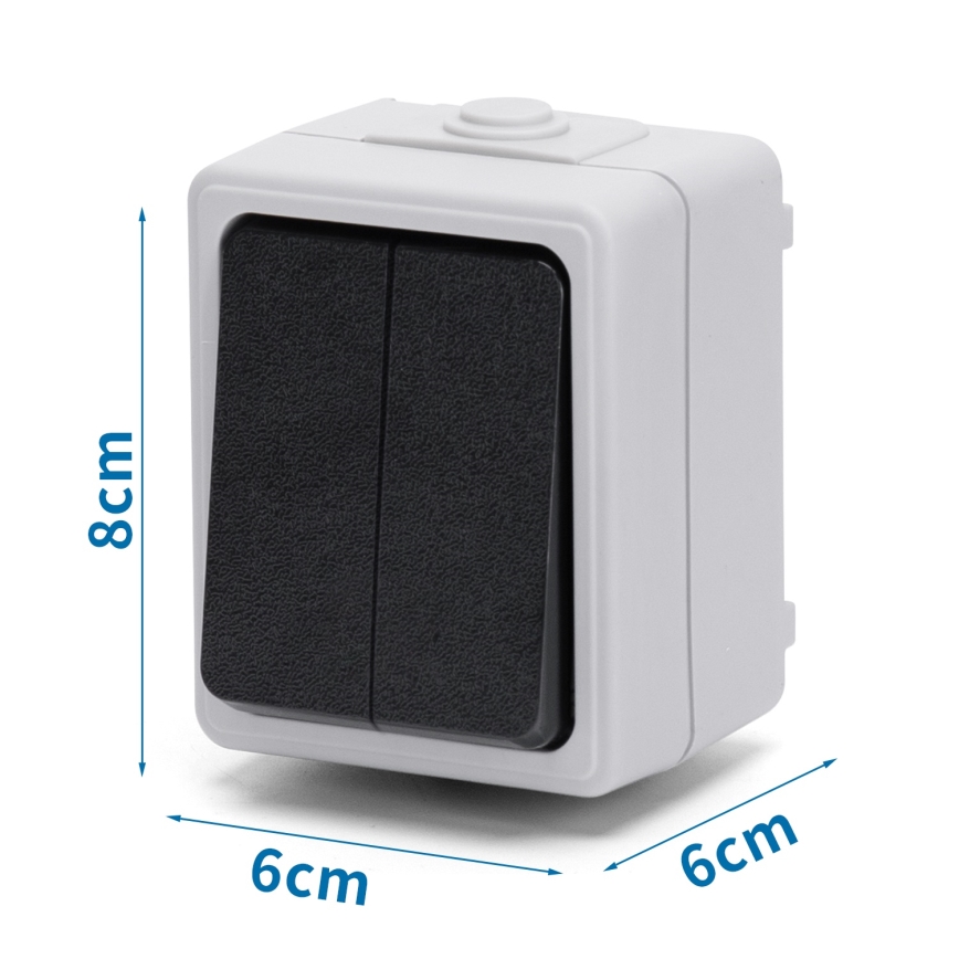 Aigostar - Kućni serijski prekidač 250V/10A IP54